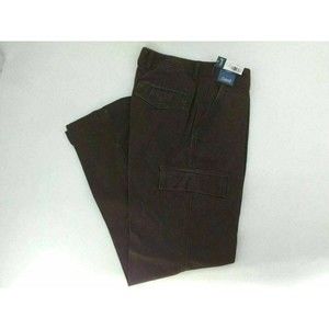 ROUNDTREE &YORKE CLASSIC FIT CARGO PANTS MENS SIZE 40X30 CHOCOLATE COLOR NWT